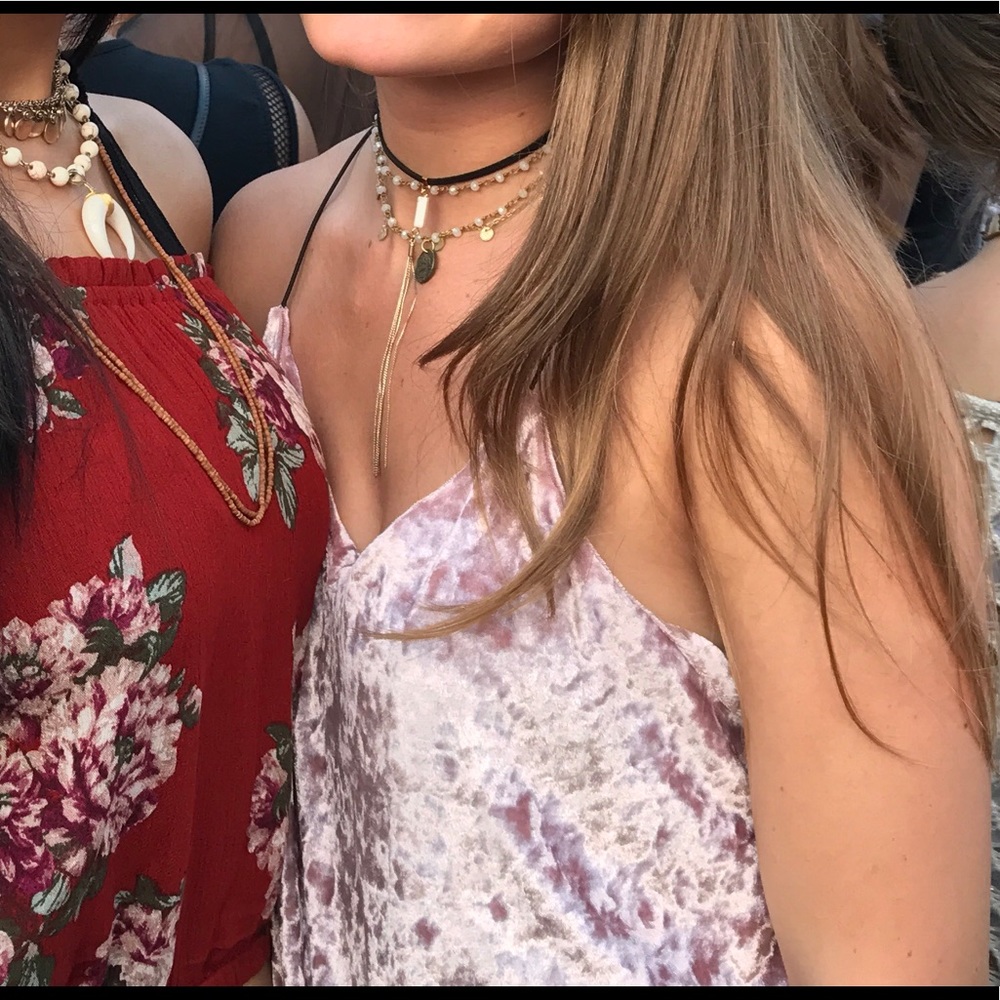 Mod Ref Pink Velvet Tanktop - Picture 3 of 3